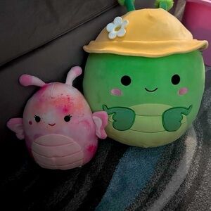 Squishmallow Bundle NWOT Trenton the Praying Mantis and Eileen the Butterfly